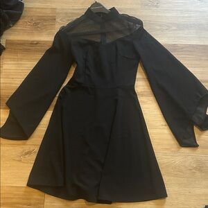 Black gothic sleeved dress